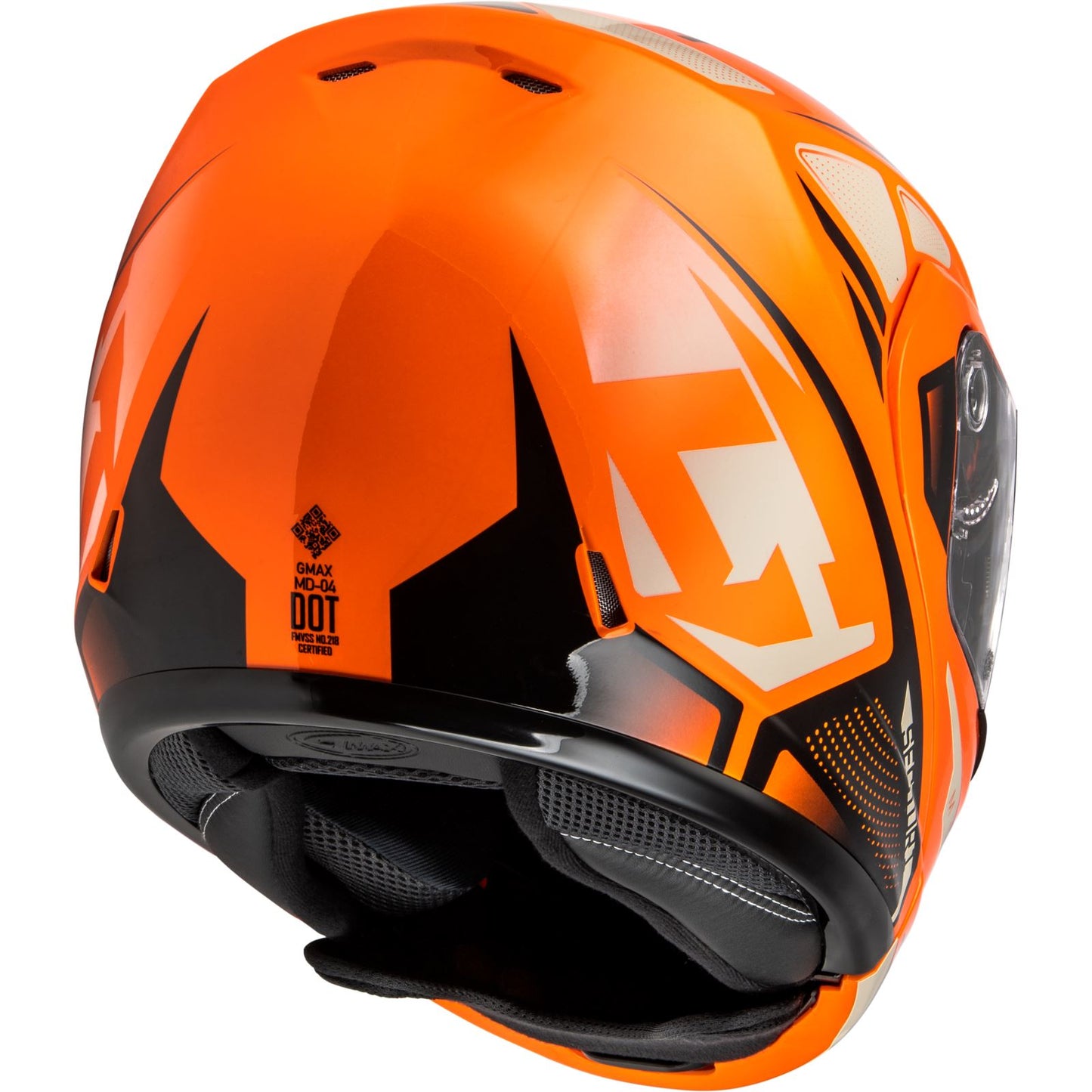 MD-04S Sector Snow Helmet w/Electric Shield - Orange/Black - 2XL_1387193