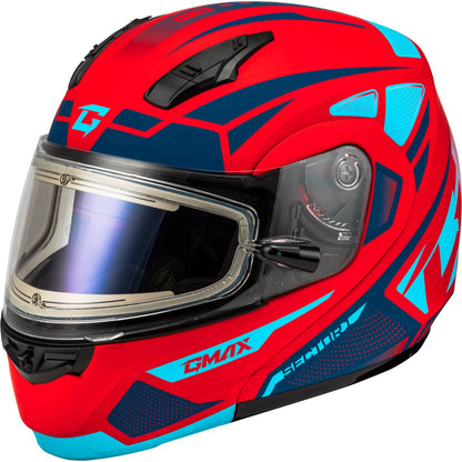 MD-04S Sector Snow Helmet w/Electric Shield - Matte Red/Blue - Large_1387202