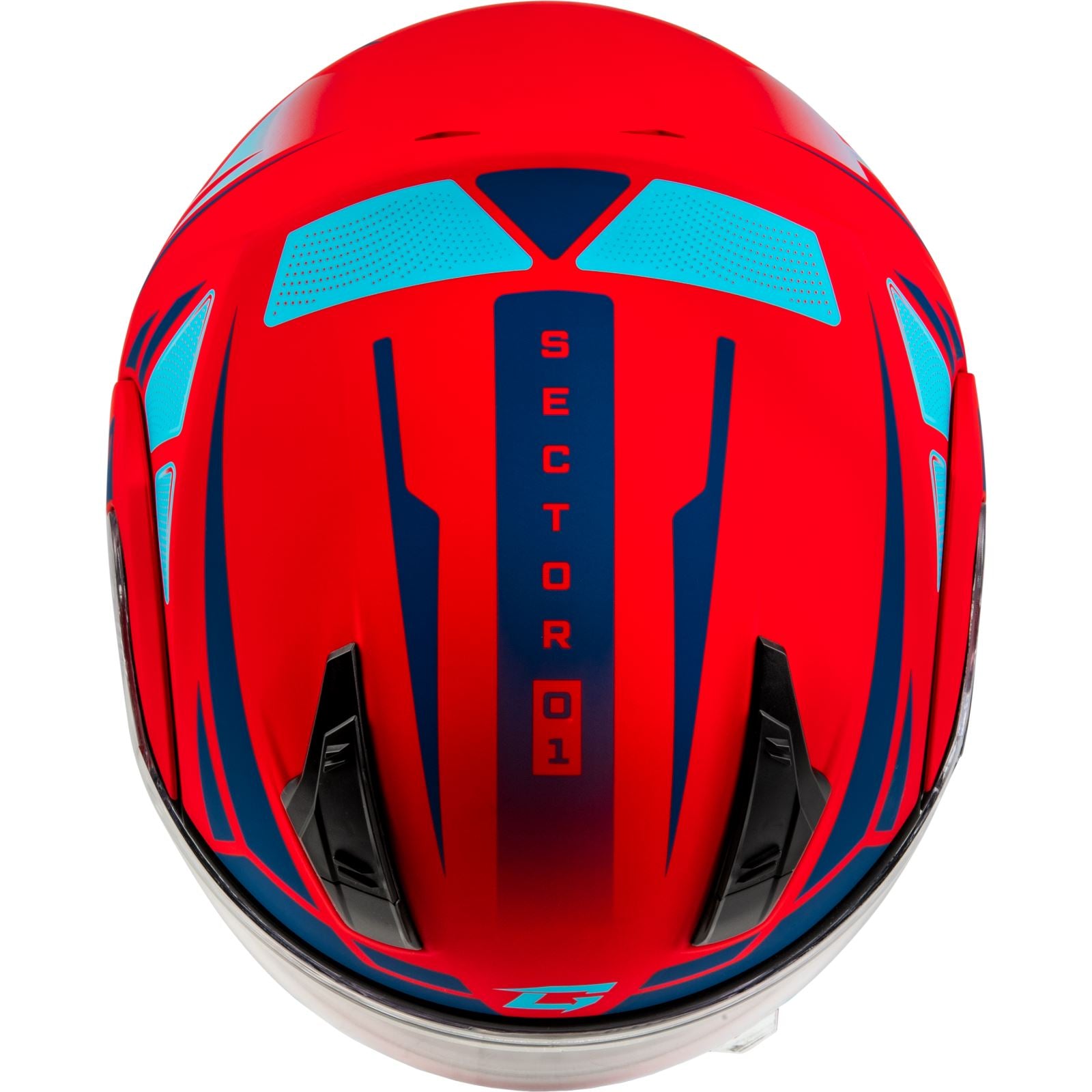 MD-04S Sector Snow Helmet w/Electric Shield - Matte Red/Blue - Large_1387205