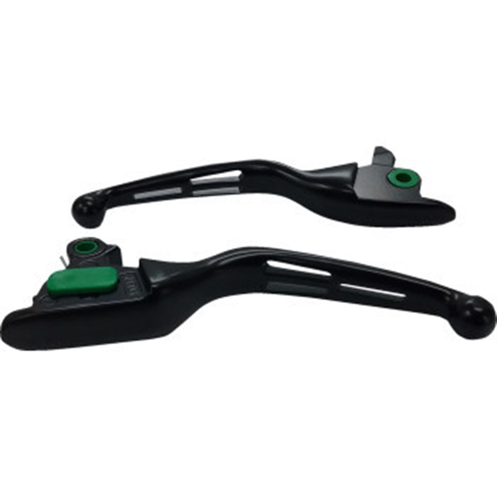 Drag Specialties Levers - Slotted - Black 0610-2256_1524153