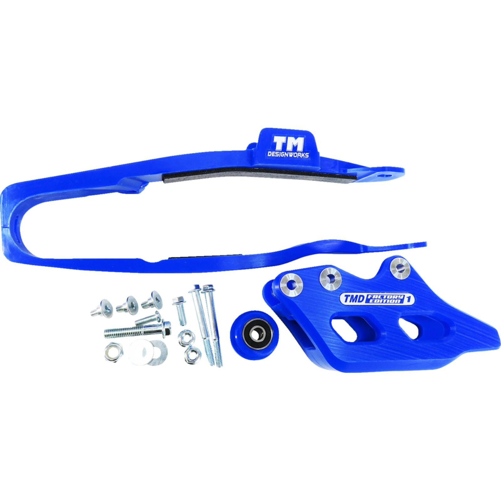 TM Design Works Chain Guide/Slider - Blue - YZ 450 F [MPN: YCP-OR9-BU]_1380260