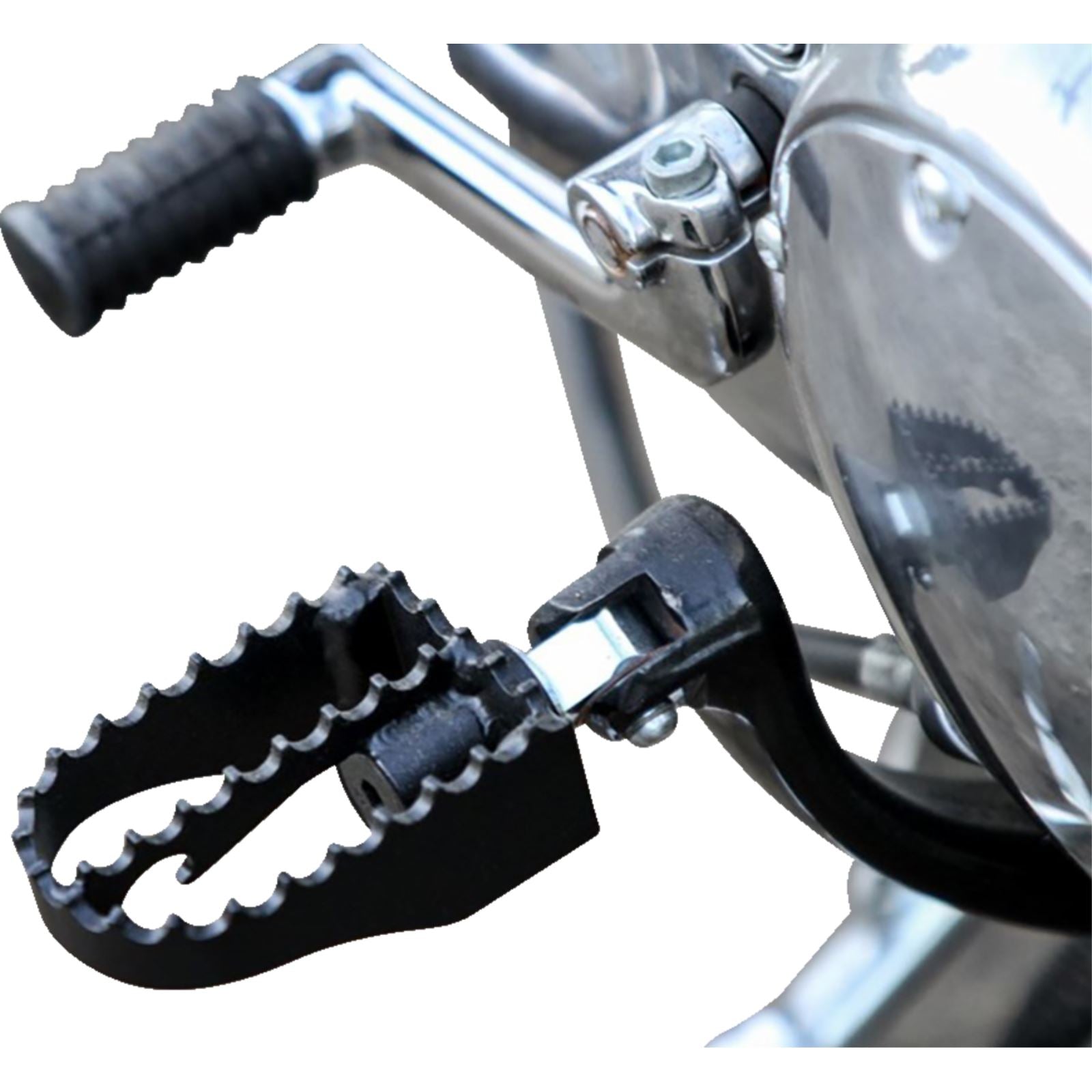 Burly Brand MX Footpegs - Driver/Passenger - Black B13-1009B_1215649