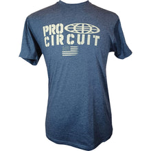 Pro Circuit Logo Flag T-Shirt - Heather Navy_1171006