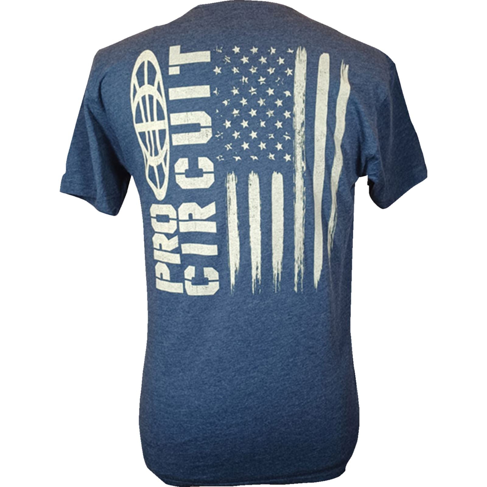 Pro Circuit Logo Flag T-Shirt - Heather Navy_1171007