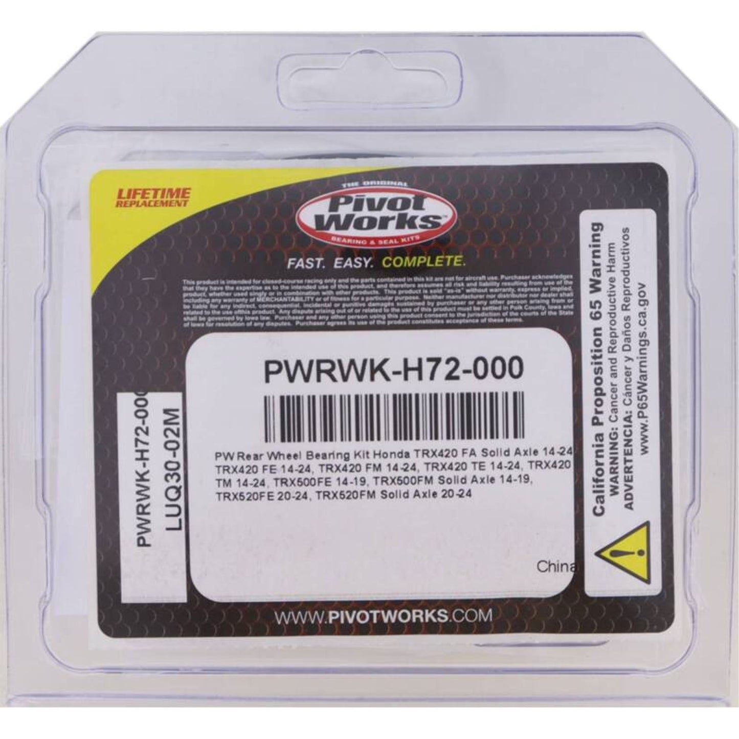 Pivot Works Rear Wheel Bearing Kit PWRWK-H72-000_1692104