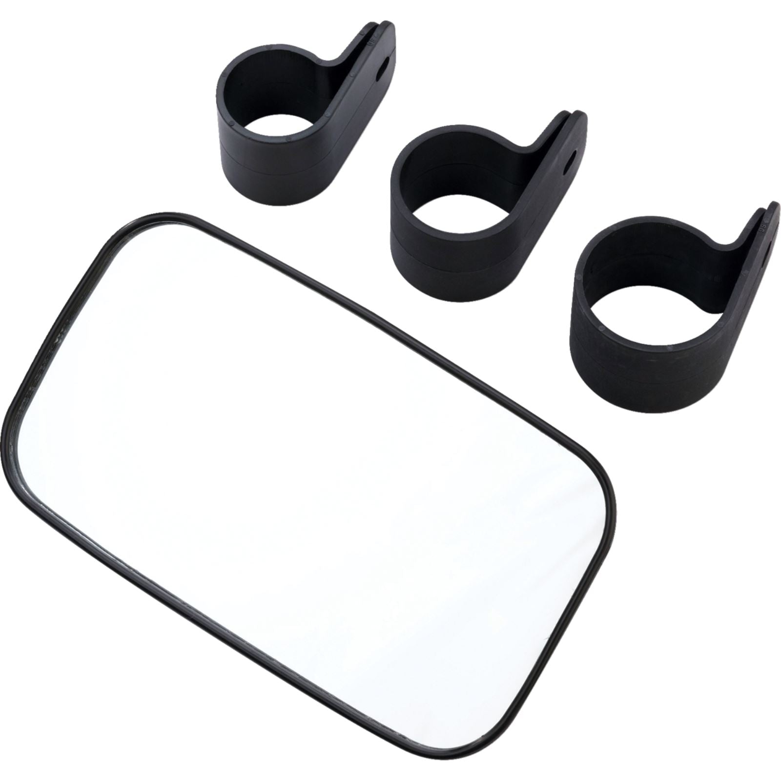 Moose Offroad Mirror - Rear/Side View - Rectangle - Black Q60-6001_1171643