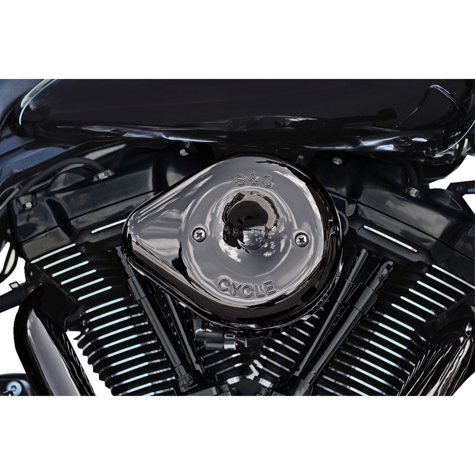 S&S Cycle Stealth Teardrop Air Cleaner - M8 - Lava Chrome 170-0781_1180770