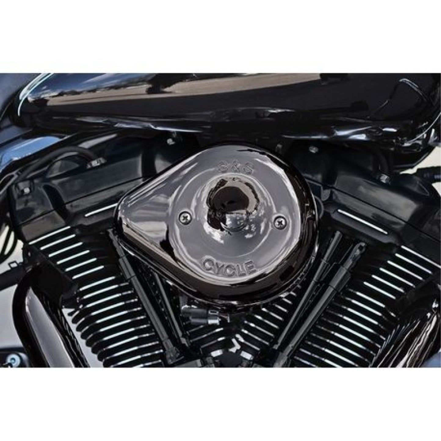 S&S Cycle Stealth Teardrop Air Cleaner - M8 - Lava Chrome 170-0781_1464323