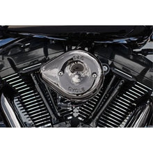 S&S Cycle Stealth Mini Teardrop Air Cleaner Cover - M8 - Lava Chrome 170-0780_1463986