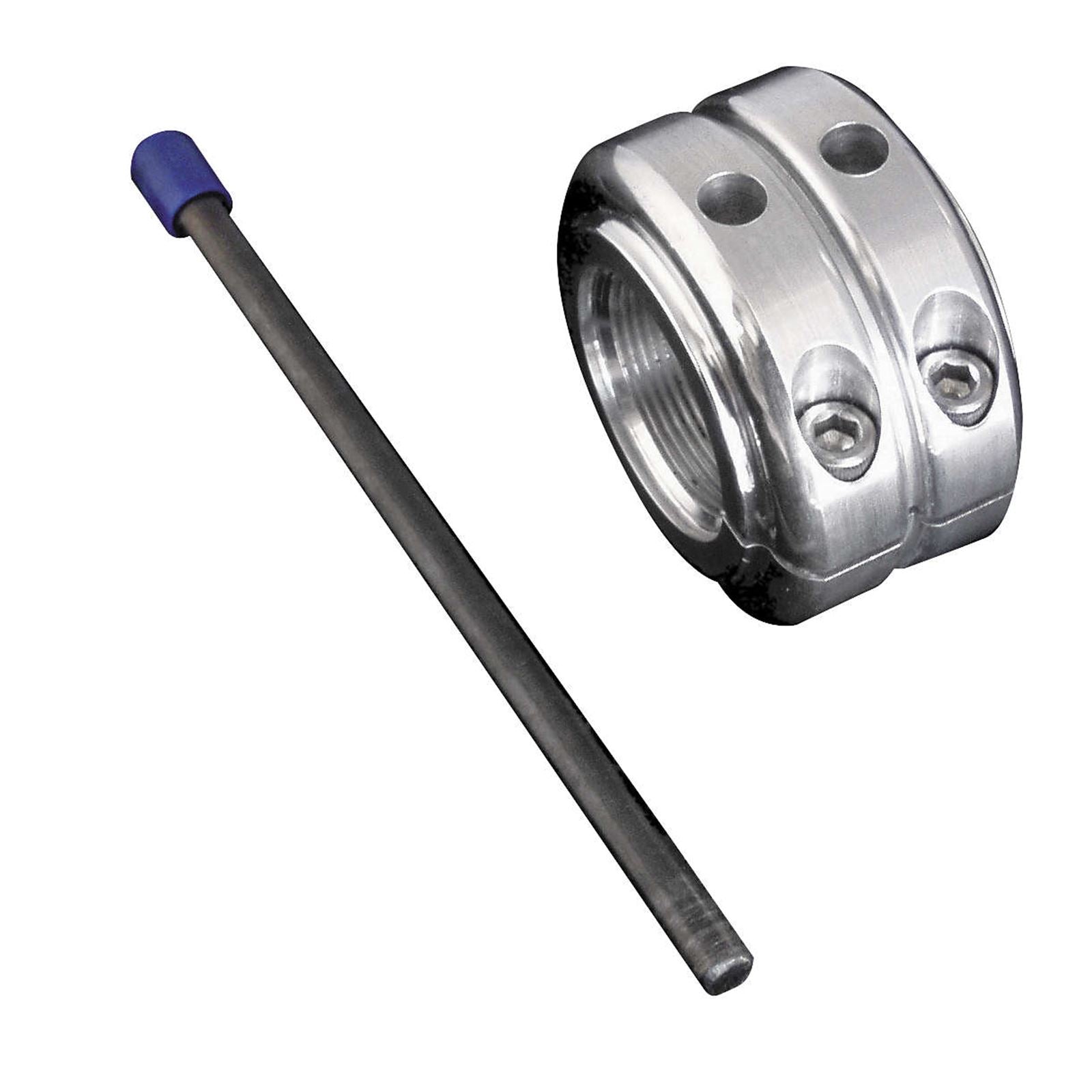 Modquad Axle Locking Nut - Double Silver AX-1_199448
