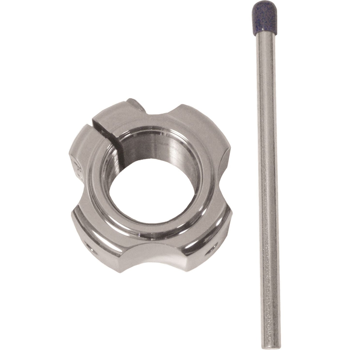 Modquad Axle Locking Nut - Double Silver AX2-X_199453