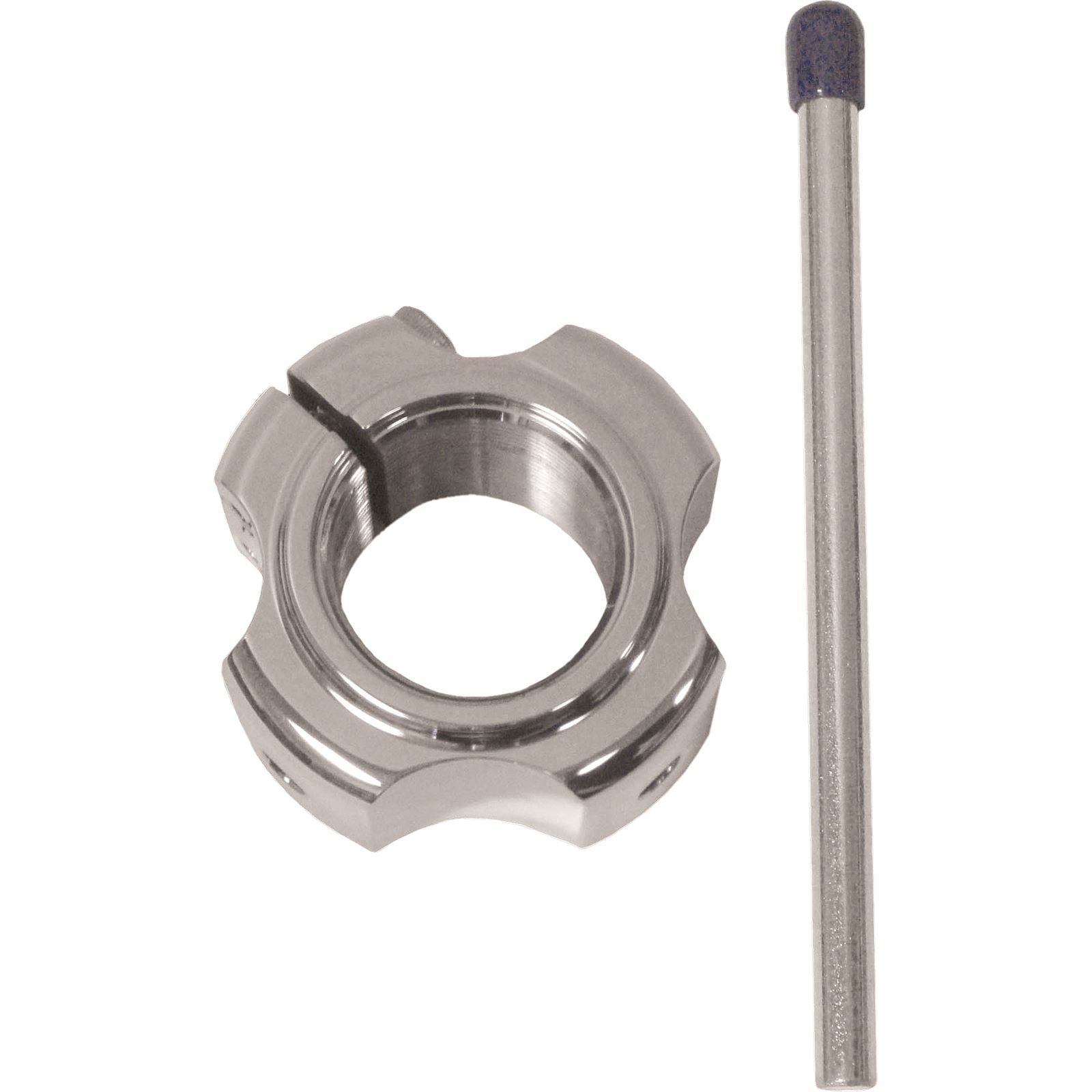 Modquad Axle Locking Nut - Double Silver AX2-X_199453