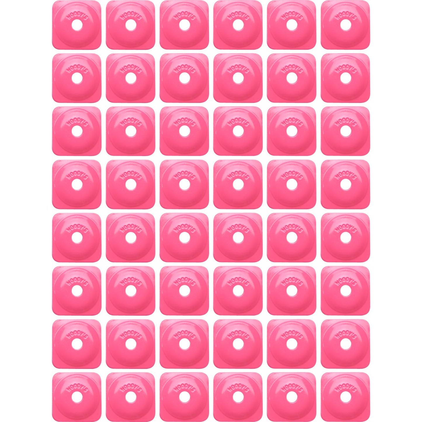 Woodys Support Plates - Pink - Square - 48 Pack ASG-3820-48_1387222