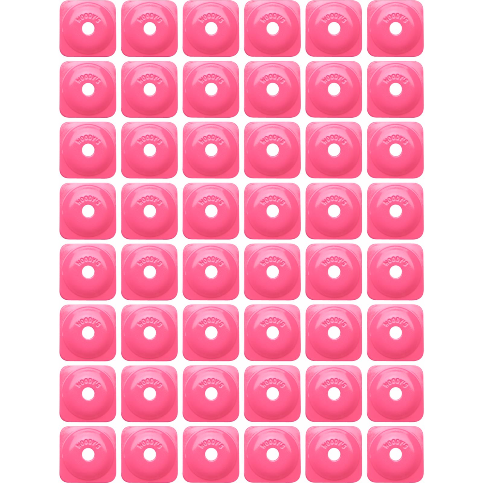 Woodys Support Plates - Pink - Square - 48 Pack ASG-3820-48_1387222