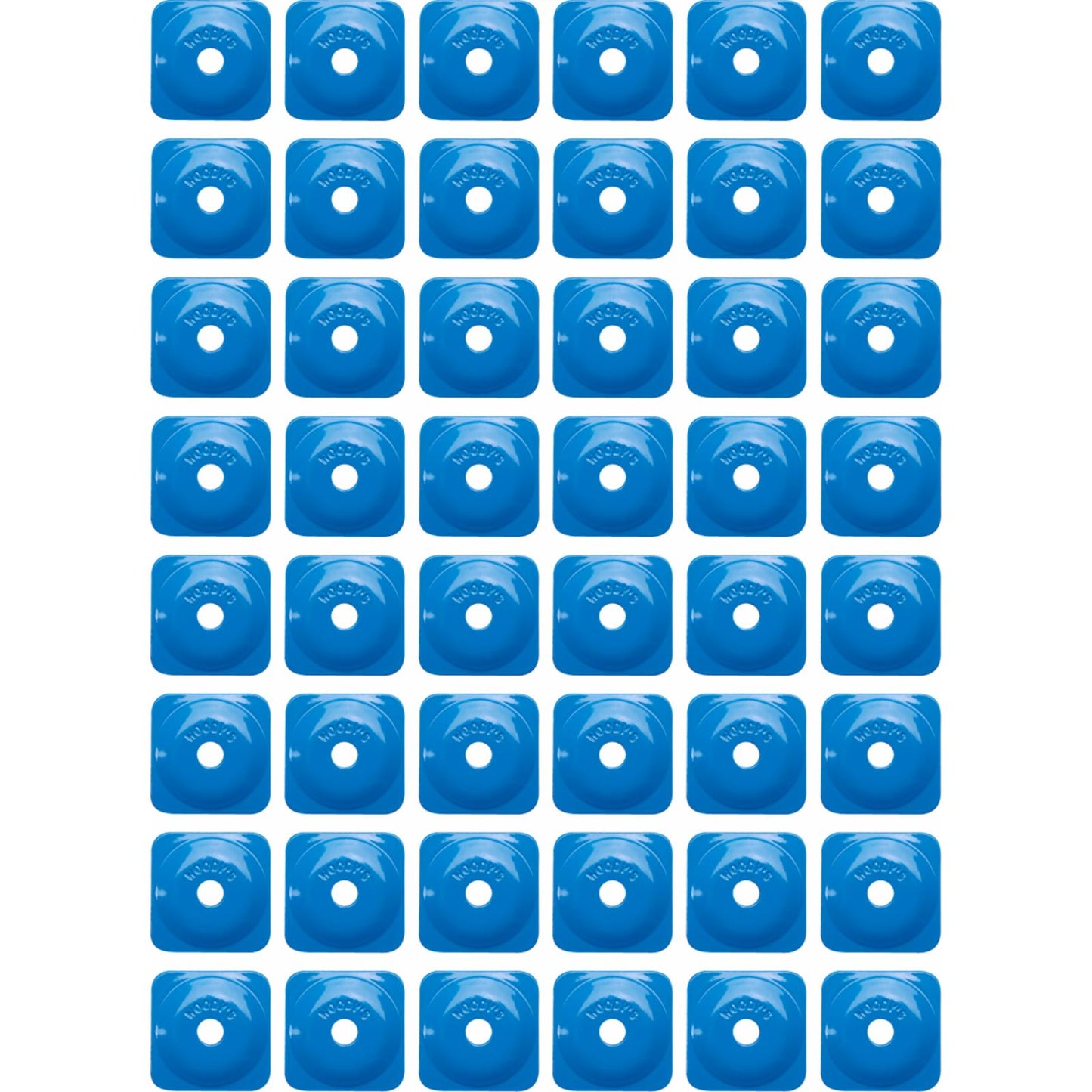 Woodys Support Plates - Blue - Square - 48 Pack ASG-3825-48_1387223