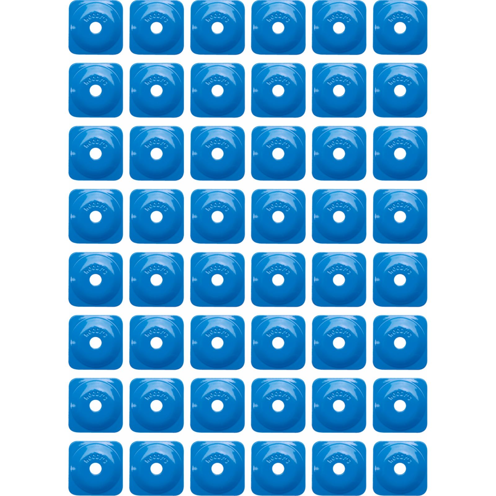 Woodys Support Plates - Blue - Square - 48 Pack ASG-3825-48_1387223