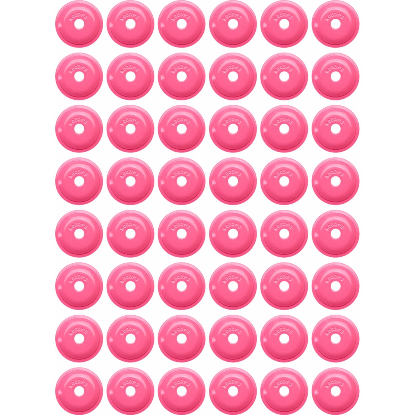 Woodys Support Plates - Pink - Round - 48 Pack ARG-3820-48_1387225