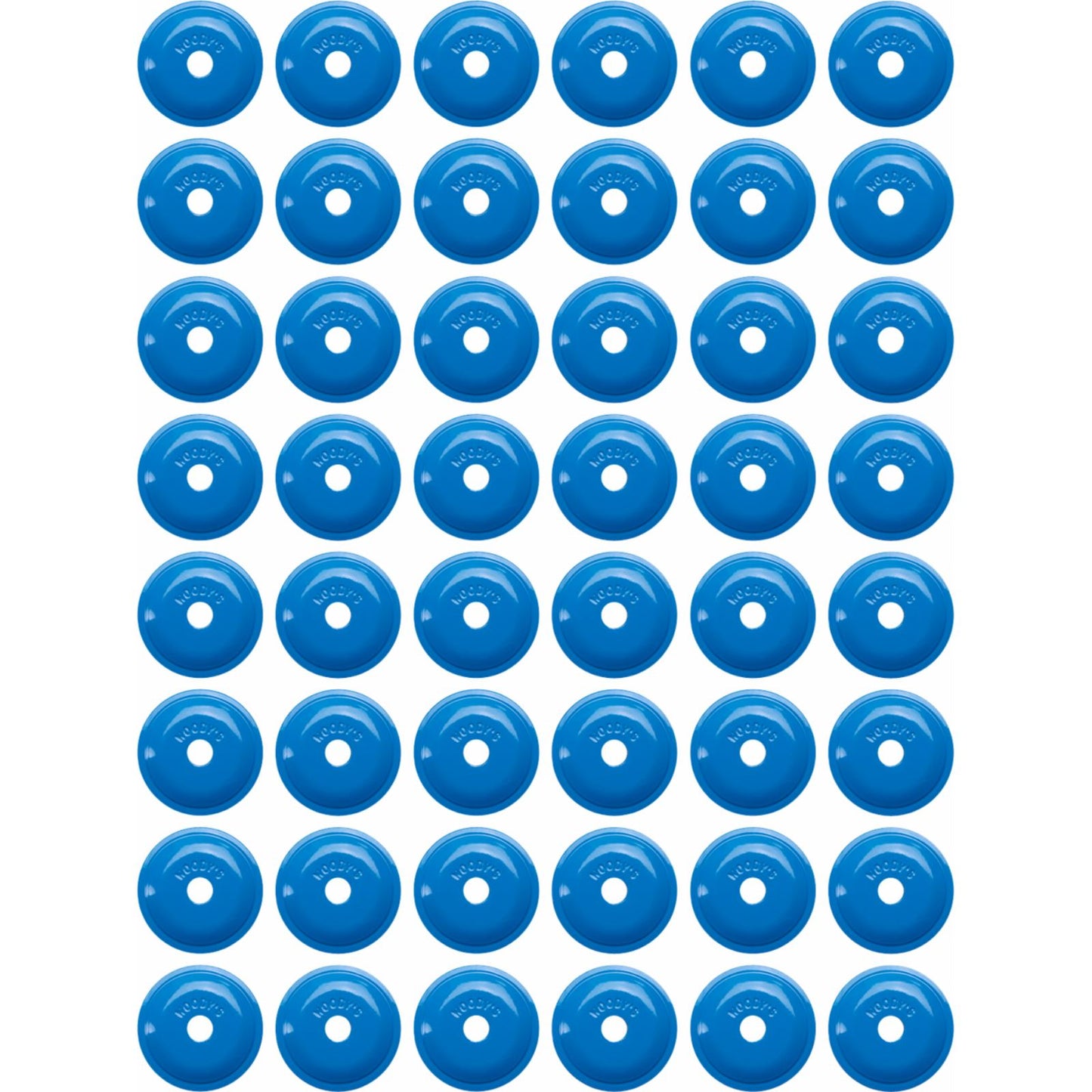 Woodys Support Plates - Blue - Round - 48 Pack ARG-3825-48_1387226