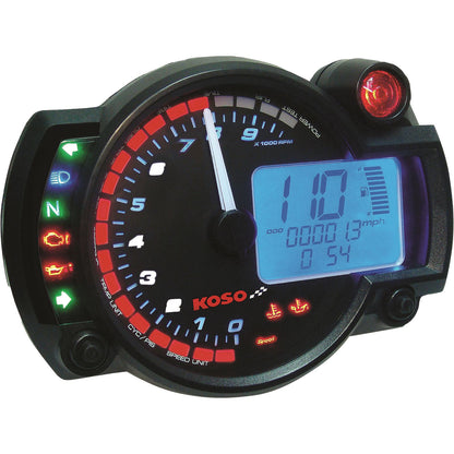 Koso GP Style Multi-Function RX-2N Gauge Black Panel 10 000 RPM [MPN: BA015B15]_1003649