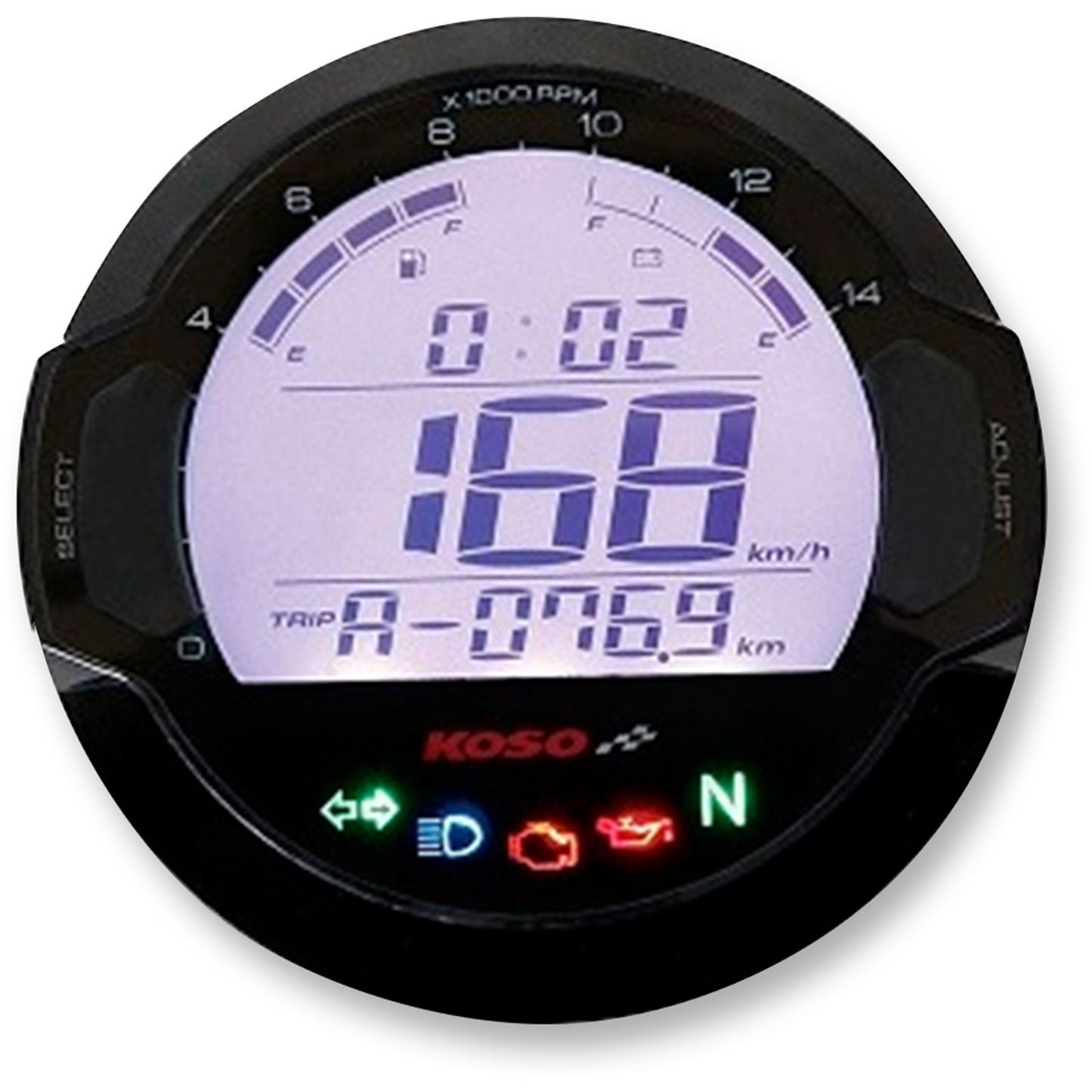 Koso DL-03SR Digital Gauge Black Bezel BB642W20_410186