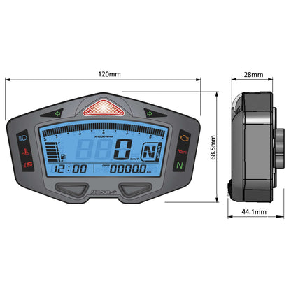 Koso DB-03R Digital LCD Gauge [MPN: BA038000]_201580