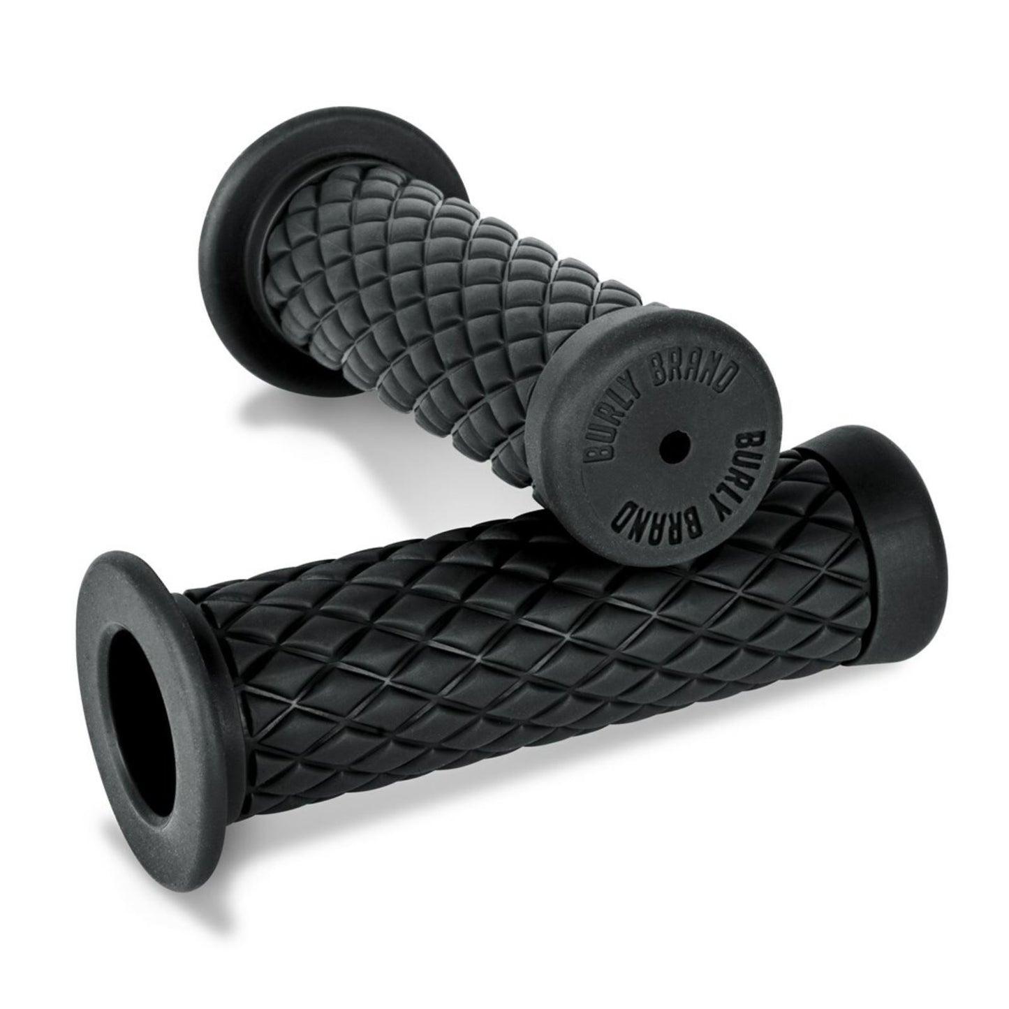 Burly Brand Rubber Diamondback Grips Black - 7/8" B16-1004_1325907