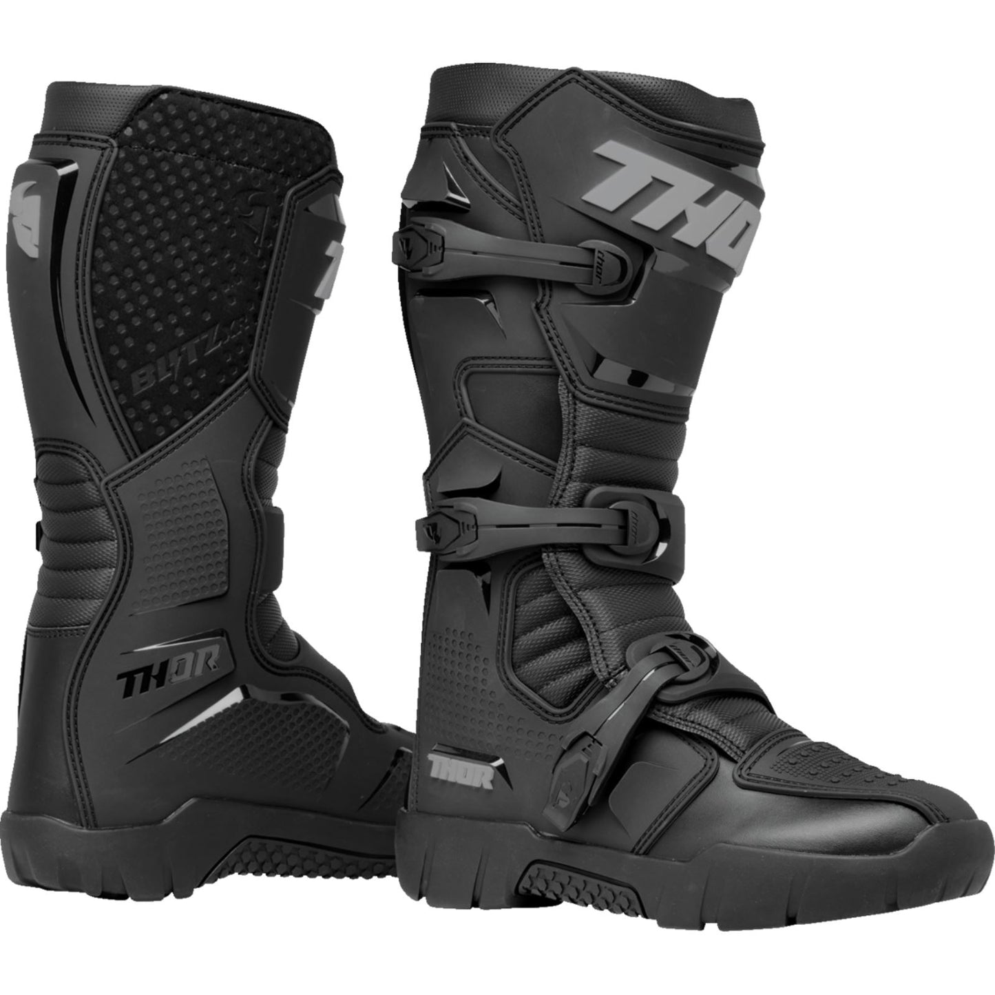 Thor Blitz XR Trail Boots - Black/Gray - Size 8 [MPN: 3410-3128]_1306718