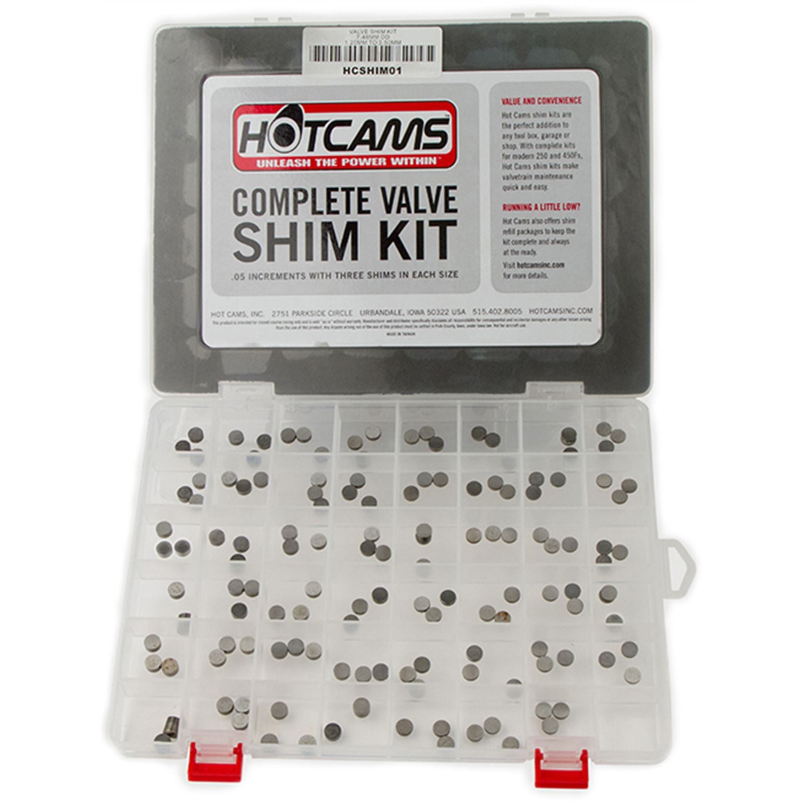 Hot Cams Valve Shim Kit for Honda/Kawasaki/Suzuki/Yamaha HCSHIM01_202466