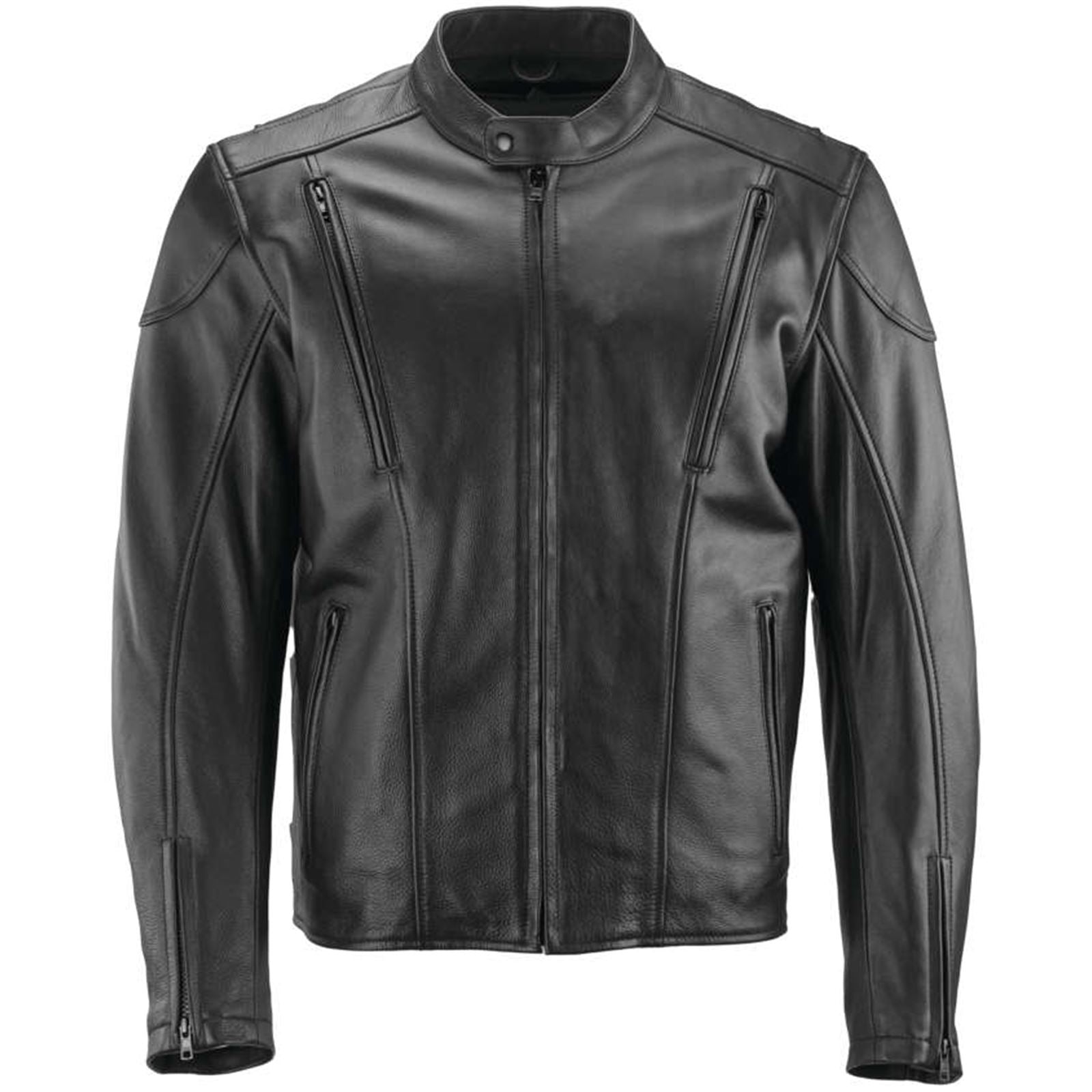 Kuryakyn River Road Race Leather Jacket - Black_1190483