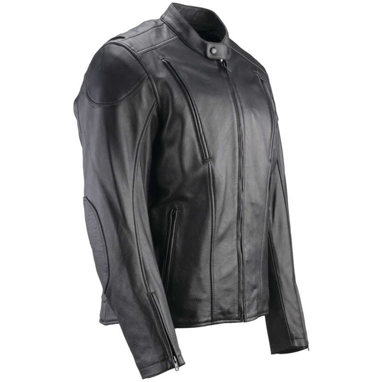 Kuryakyn River Road Race Leather Jacket - Black_1190413