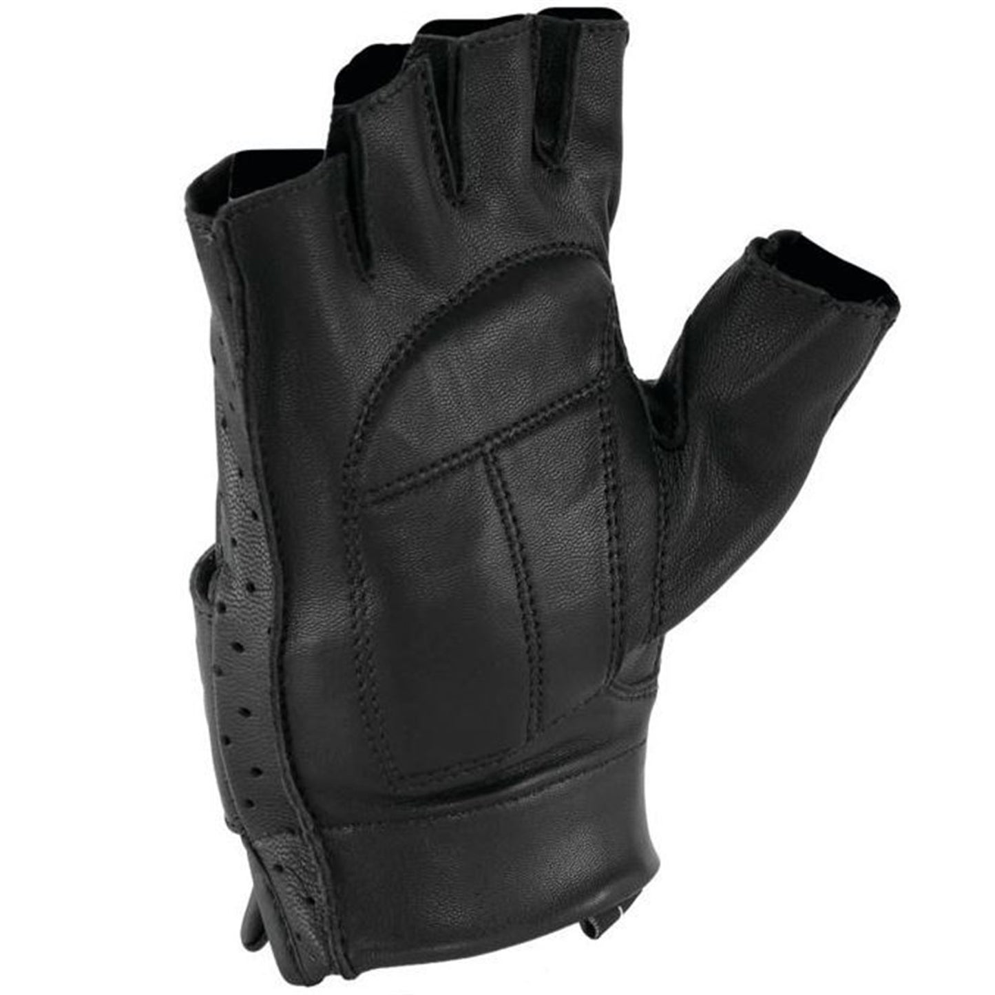 Kuryakyn Men's Tucson Motorcycle Leather Shorty Gloves - Medium OPEN BOX 022/G/0007 MD_1442927