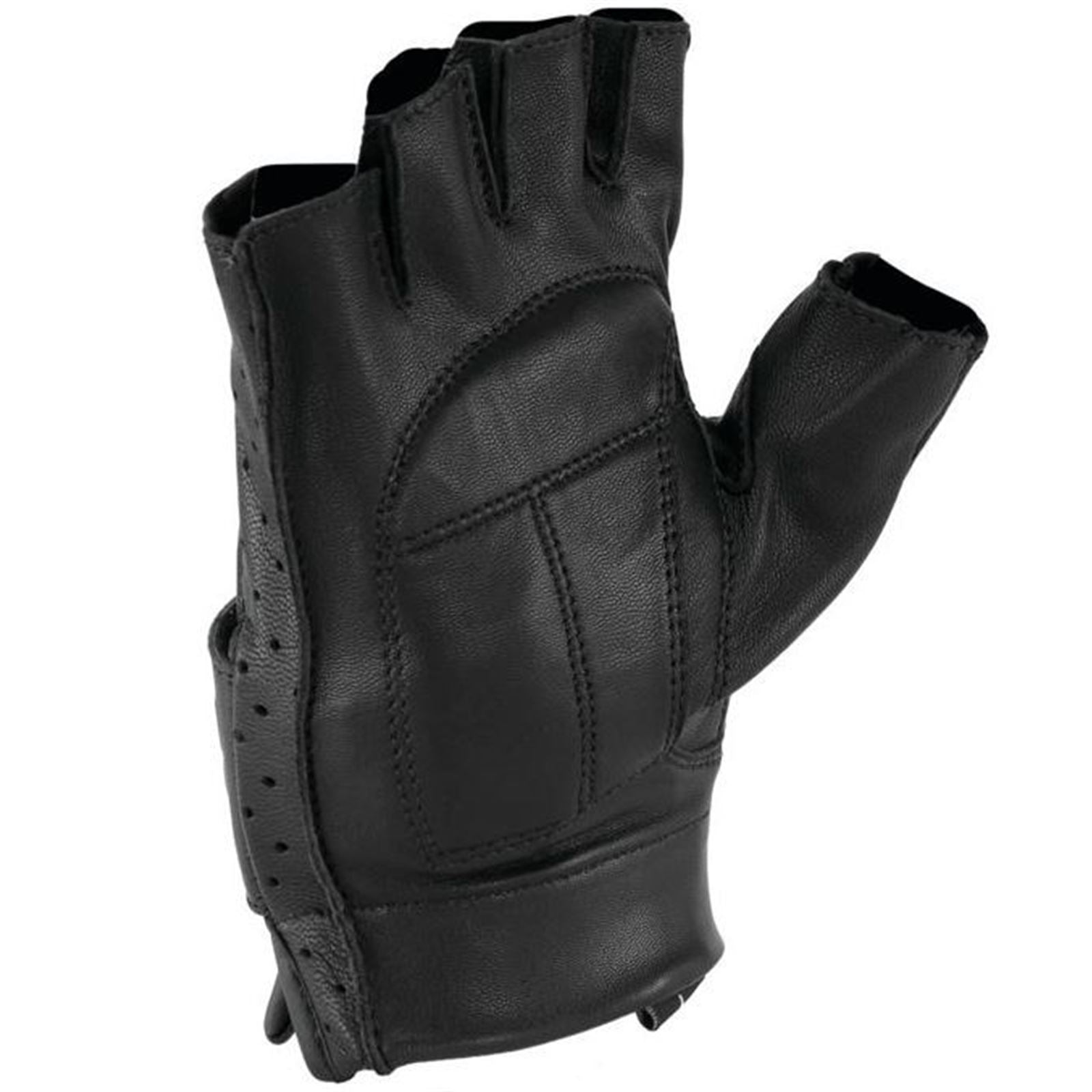 Kuryakyn Men's Tucson Motorcycle Leather Shorty Gloves - Medium OPEN BOX 022/G/0007 MD_1442927