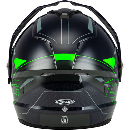 GMax MD-74S Spectre Helmet - Elect Shield - Grey/Neon Green Large OPEN BOX [MPN: M10742766]_1861586