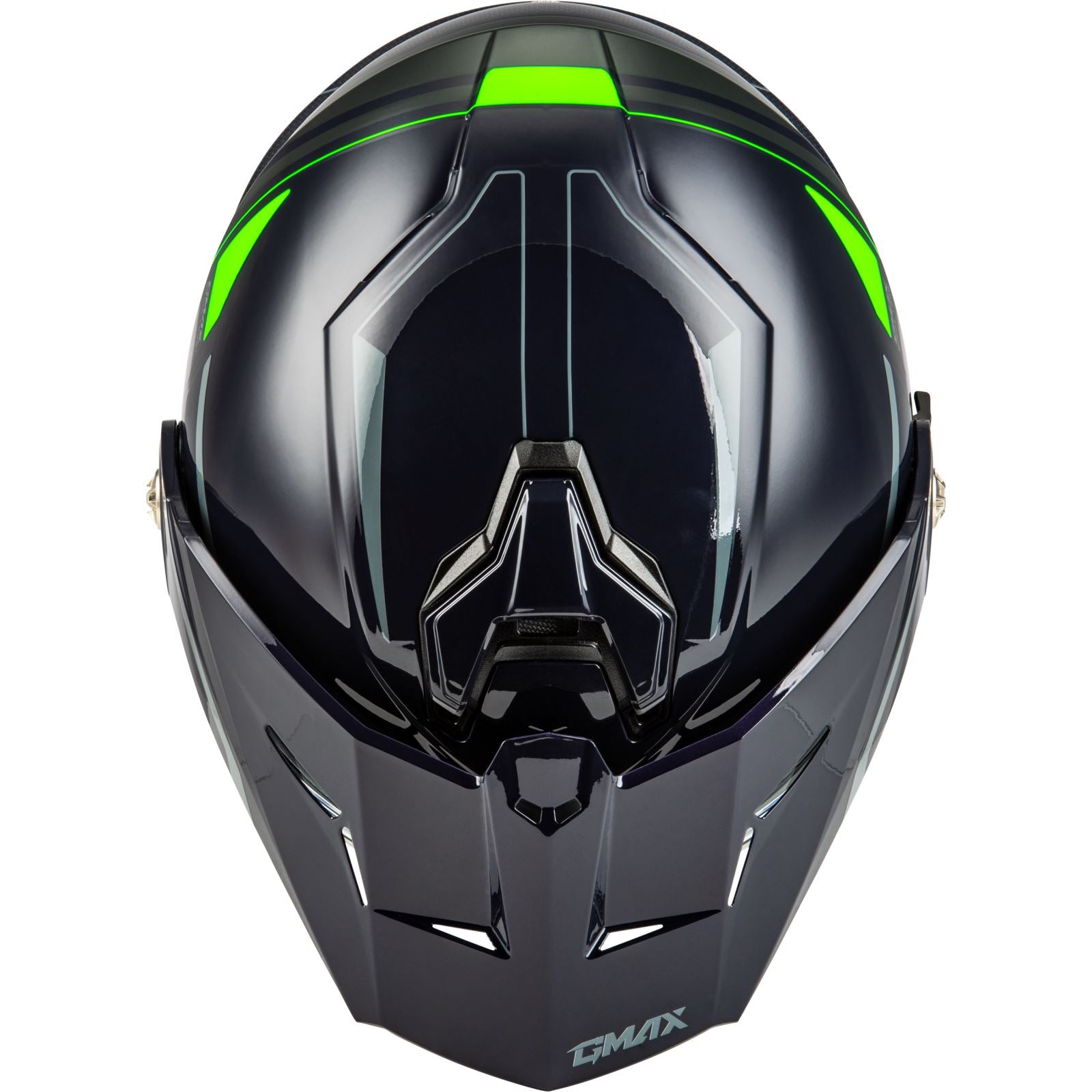 GMax MD-74S Spectre Helmet - Elect Shield - Grey/Neon Green Large OPEN BOX [MPN: M10742766]_1861587