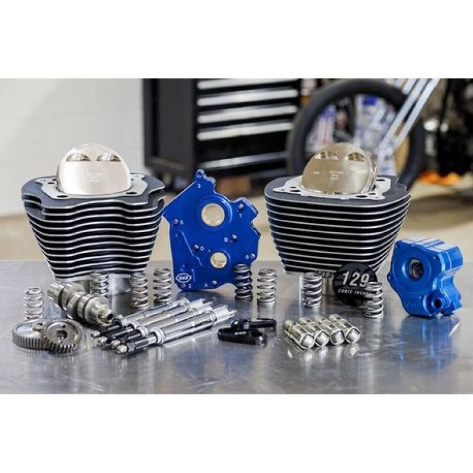 S&S Cycle 129" Power Package Engine PerFormance Kit - Gear Drive - Oil Cooled [MPN: 310-1224]_1464301