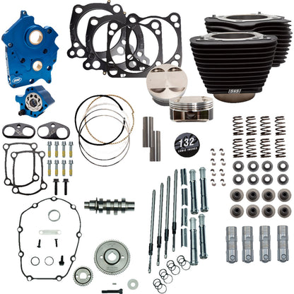 S&S Cycle 132" Power Package Engine PerFormance Kit - Gear Drive - Oil Cooled [MPN: 310-1234]_1173054