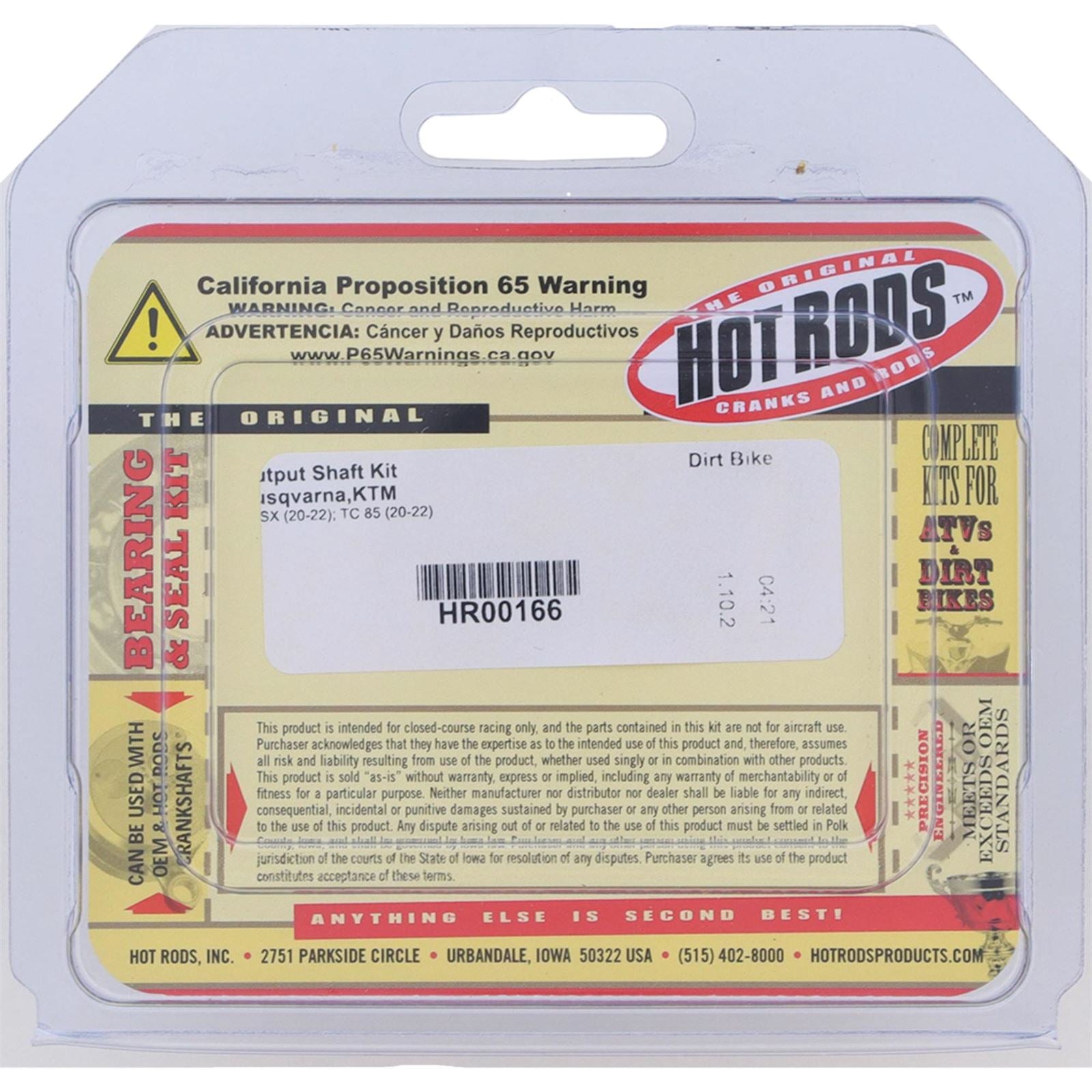 Hot Rods Output Shaft Kit HR00166_1736046