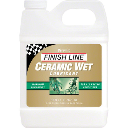 Finish Line Ceramic Wet Bike Chain Lube - 32 fl oz, Bulk [MPN: CWE320101]_1196798