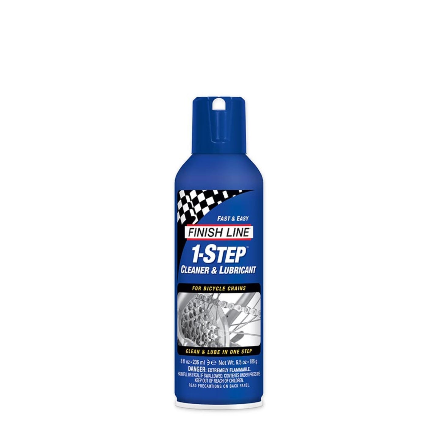 Finish Line 1-Step Cleaner and Bike Chain Lube - 8 fl oz, Aerosol [MPN: M00080101]_1173149