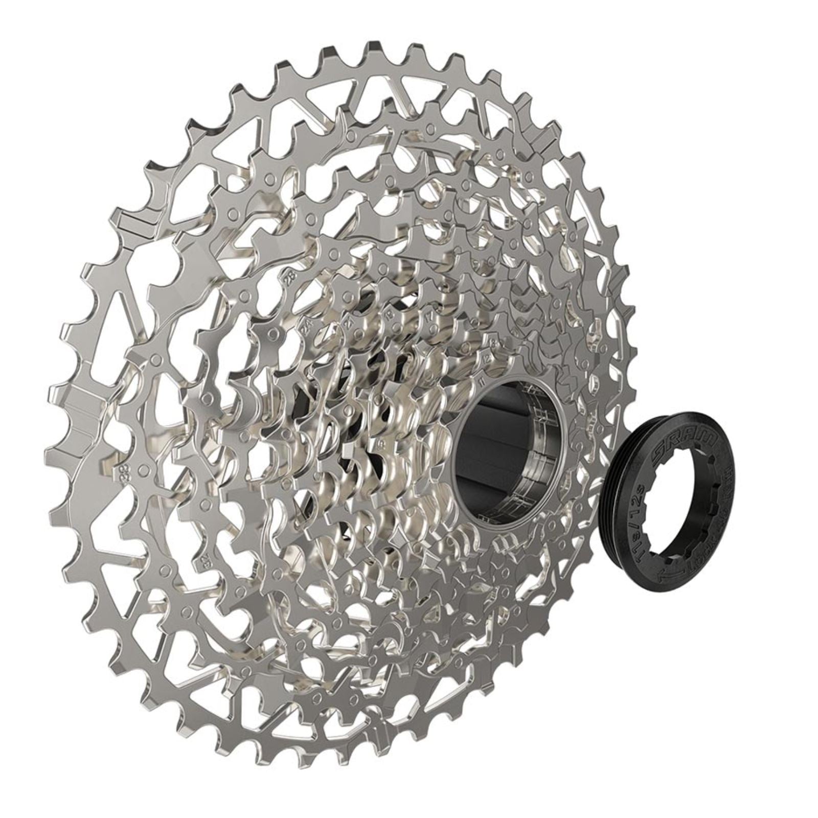 Cassette - 12-Speed, 11-44t, Silver, D1 fits SRAM XPLR PG-1231  [MPN: 00.2418.132.001]_1173236