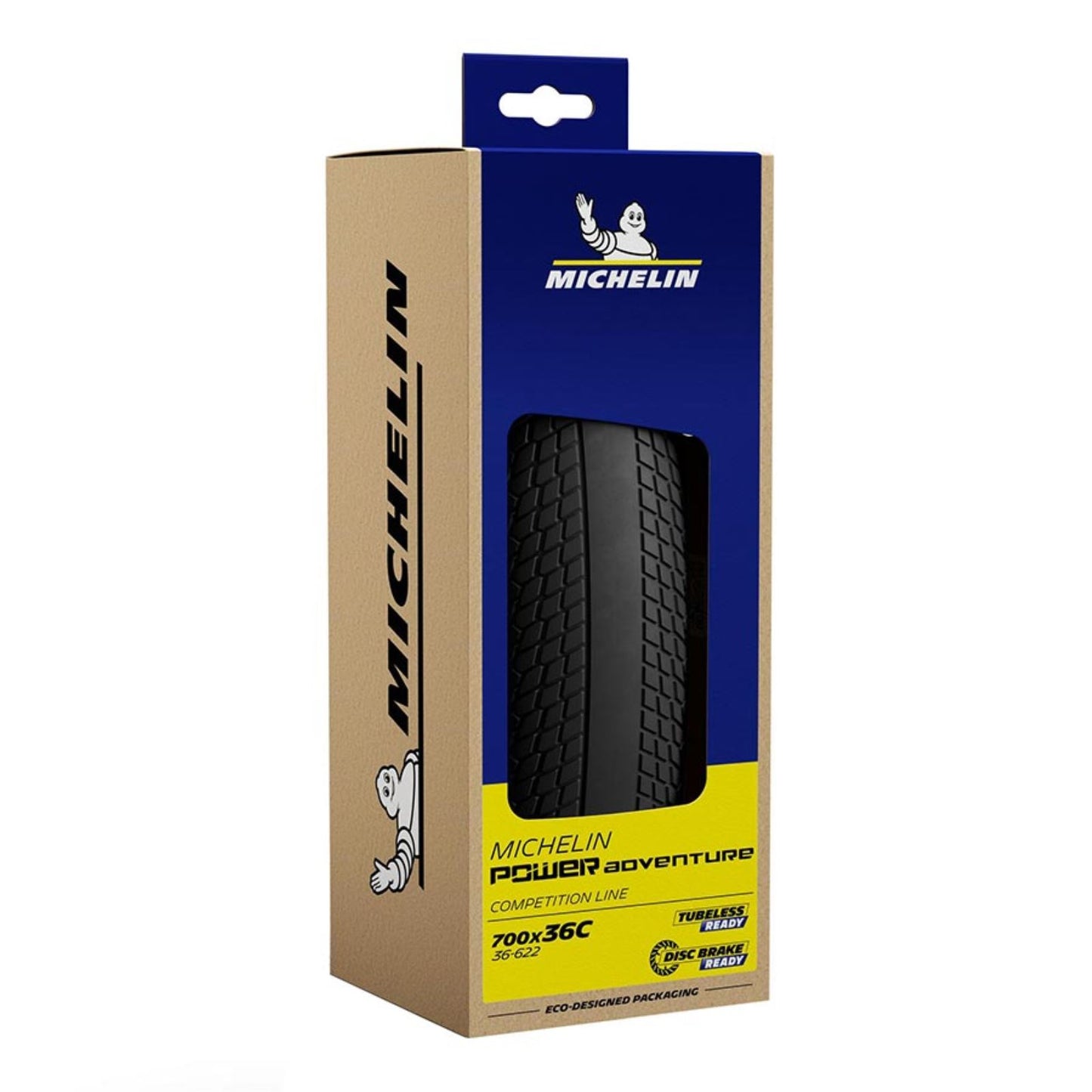 Michelin - Bicycle Power Adventure TS TLR Gravel Tire - 700x36C - 3x100TPI - Black 88711_1173493