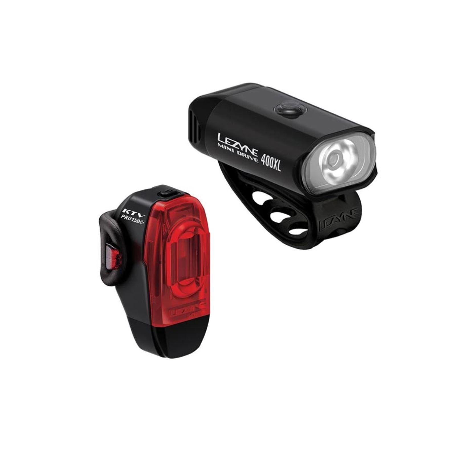 Lezyne Mini Drive 400XL/ KTV Drive Pro+ Light - Set - Black [MPN: 1-LED-24P-V704]_1312917