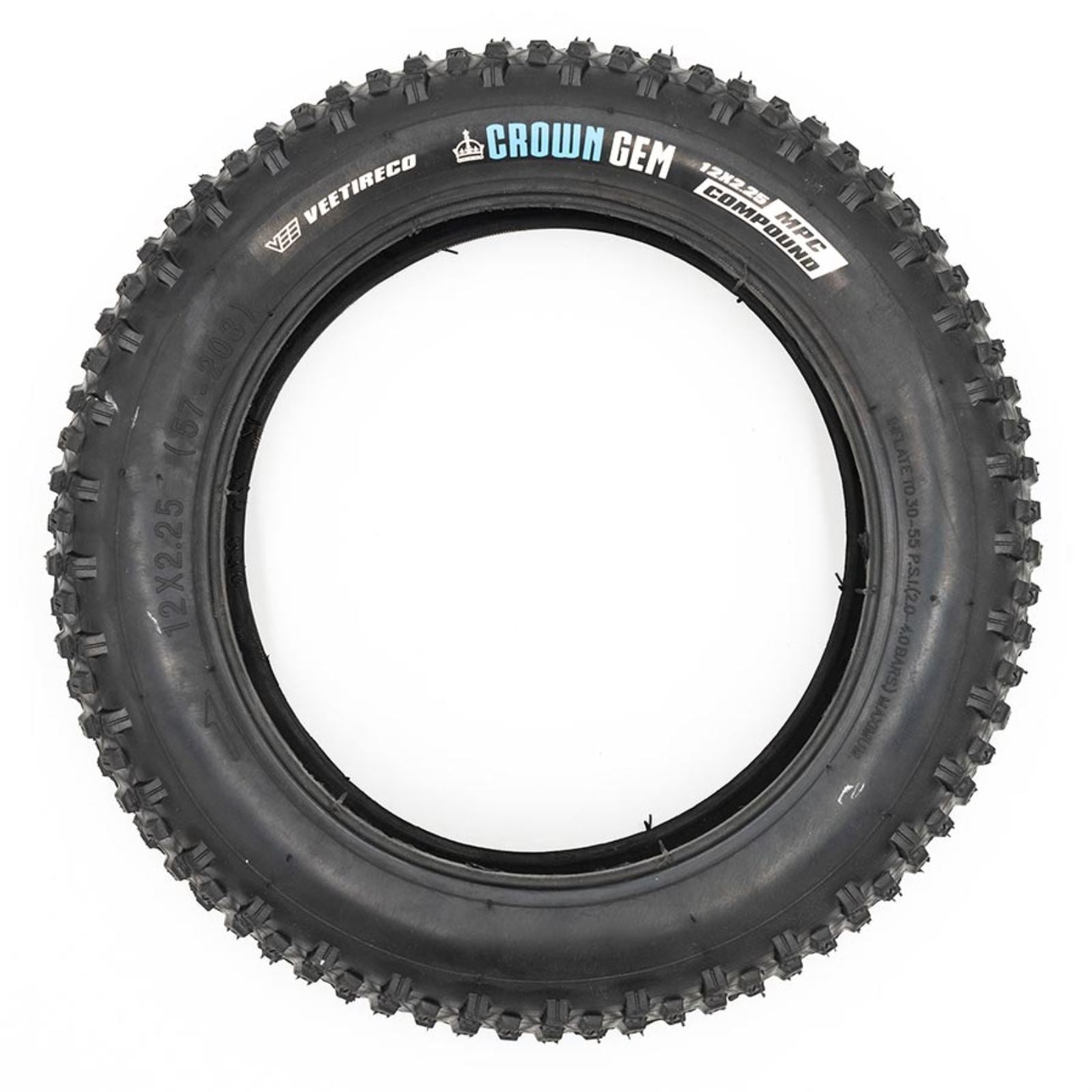 Kids Ride Shotgun Dirt Hero 12" Tire Hybrid Tire 12''x2.25 - Wire - Black [MPN: KRS-DHBL-TYE12-01]_1328021