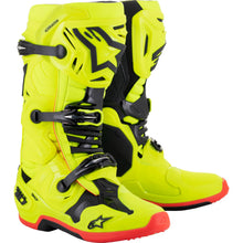 Alpinestars Tech 10 Boots - Yellow Fluo/Black/Red Fluo - US Size 8 [MPN: 2010020-533-8]_1175822