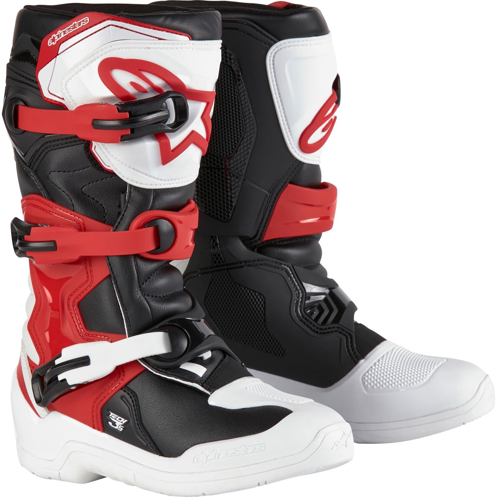 Alpinestars Tech 3S Youth Boots - White/Black/Red_1175959