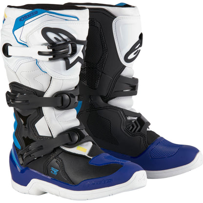 Alpinestars Tech 3S Youth Boots - White/Black/Enamel Blue_1175923