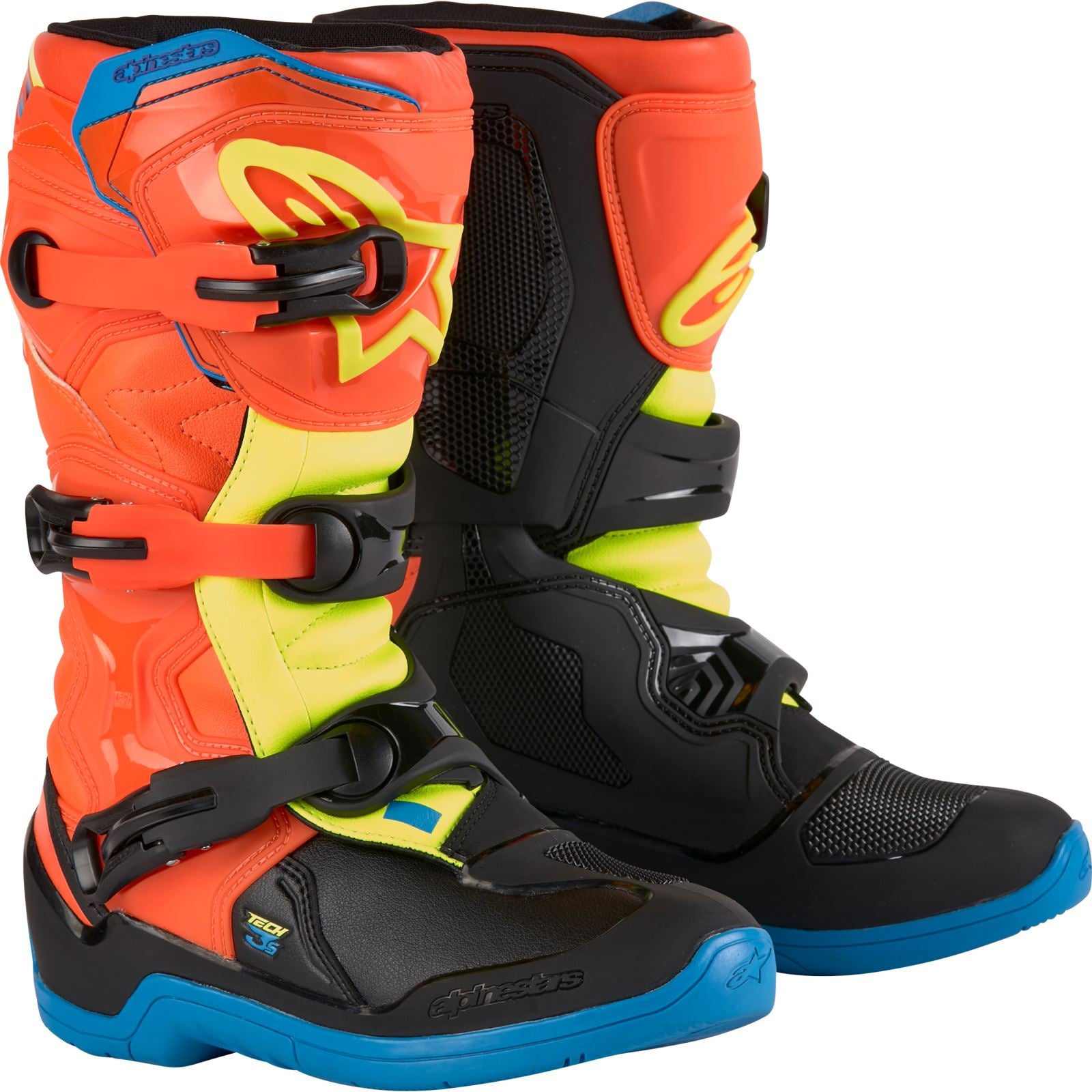Alpinestars TECH 3S YOUTH BOOTS OR FLUO/ENAMEL BL/YEL FL_1175929