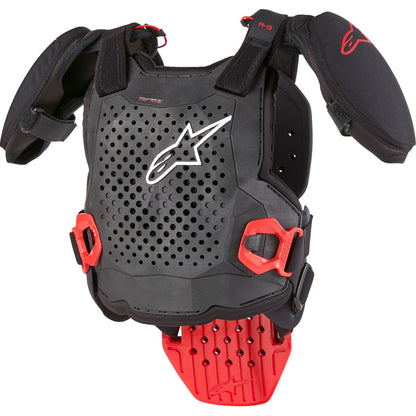 Alpinestars A-5 S Youth Chest Protector - Black/White/Red - SM/MD [MPN: 6740224-123-S/M]_1245272