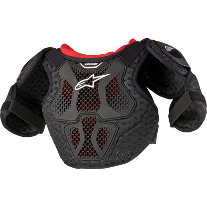 Alpinestars Youth Bionic Action Kickstart Chest Guard - Black/Red - Size 7/9 [MPN: 6740624-13-7/9]_1245232