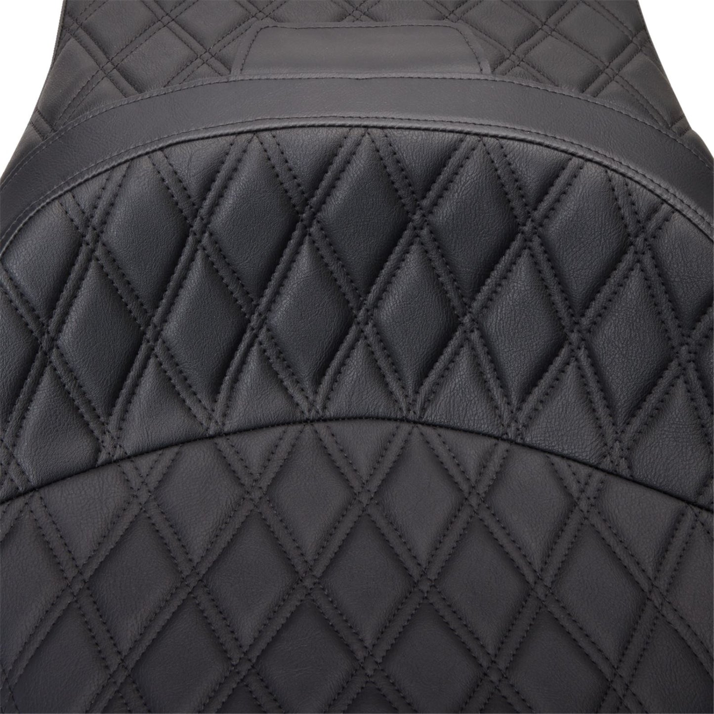 Drag Specialties Freedom Seat - Vinyl - Double Diamond Black Stitch - FLH '09-'23 [MPN: 0801-1481]_1176167